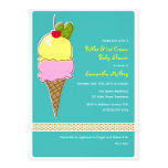 Pickles & Ice Cream Baby Shower, Baby Boy Personalized Invite