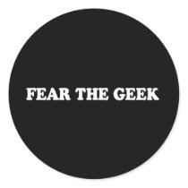 Pickup Line - FEAR THE GEEK T-SHIRT Round Sticker