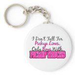Pickup Lines and Pickup Trucks Key Chains