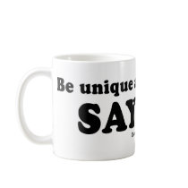 PICKUP LINES - "Be unique and different. Say yes." mugs