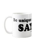 PICKUP LINES - "Be unique and different. Say yes." mugs