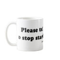 Pickup Lines - "Please tell your boobs to stop sta mugs