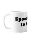 PICKUP LINES - "Spooning leads to forking" mugs