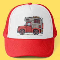 Pickup Truck Camper RV Hats - Customized by art1st Pickup Truck Camper RV Hats - Customized