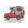 Pickup Truck Camper RV Post Cards