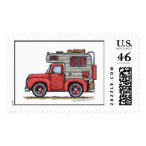 Pickup Truck Camper RV Stamps