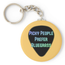 Picky People Prefer Bluegrass Keychain