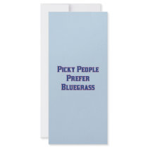 Picky People Prefer Bluegrass Rack Card Template