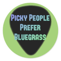 Picky People Prefer Bluegrass Stickers
