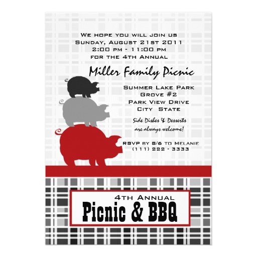Picnic and BBQ Announcement