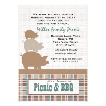 Picnic and BBQ Custom Invitation