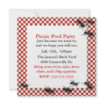 Picnic Ants Party Invitation