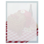 Picnic basket and watermelon slices letterhead
