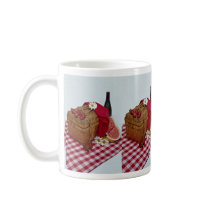 Picnic basket and watermelon slices mugs