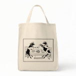 Picnic Cows Grocery Tote White bags
