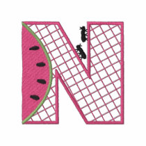 Picnic Letter N embroidered shirts by ZazzleEmbroidery Picnic Letter N embroidered shirts