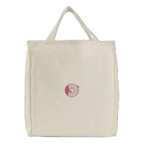 Picnic Letter O Embroidered Bags