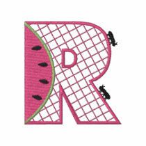 Picnic Letter R embroidered shirts by ZazzleEmbroidery Picnic Letter R embroidered shirts