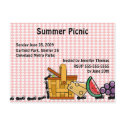 Picnic Thieves Invitation postcards by bwmedia Picnic Thieves Invitation postcards