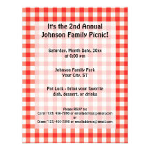 Picnic Time Personalized Announcement