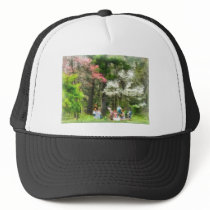 Picnic Under the Flowering Trees hats