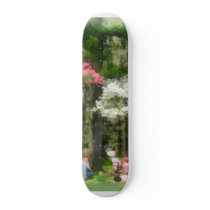 Picnic Under the Flowering Trees skateboards
