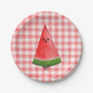 Picnic Watermelon 7 Inch Paper Plate