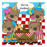 Picnic with the Teddy Bears Birthday Invitation