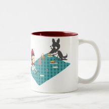 Picnic with the wolf Mug