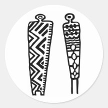 Pictograph Men-BW Sticker
