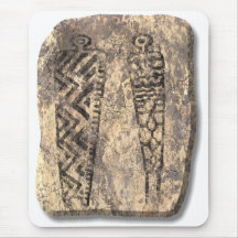 Pictograph men-stone mouse pad