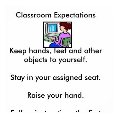 Picture1, Classroom ExpectationsKeep hands, fee... Poster by kjones5834