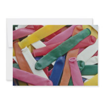 Picture of Background of colorful balloons Personalized Invitations