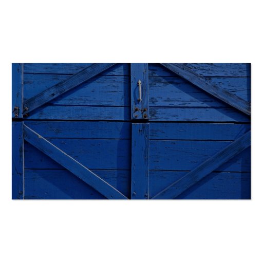 Picture of Blue wooden door Business Card (back side)