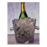 Picture of Champagne in glass ice bucket Postcard