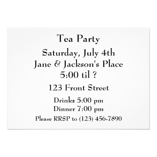 Picture of Chipmunk with China Teacup Custom Invite