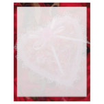 Picture of Lace heart on red satin with potpourri Letterhead Template
