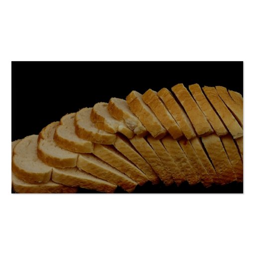 Picture of Loaf of bread Business Cards (back side)