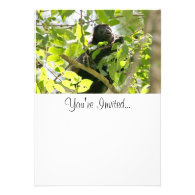 Picture of Monkey with Mouth Open Custom Invites