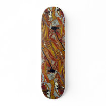 Picture of Orange and yellow jasper Skate Deck