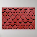 Picture of Red roof, Switzerland Poster