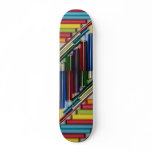 Picture of Rolls of colored foil and paper skateboards