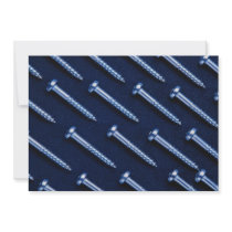 Picture of Rows of metal screws Invitations