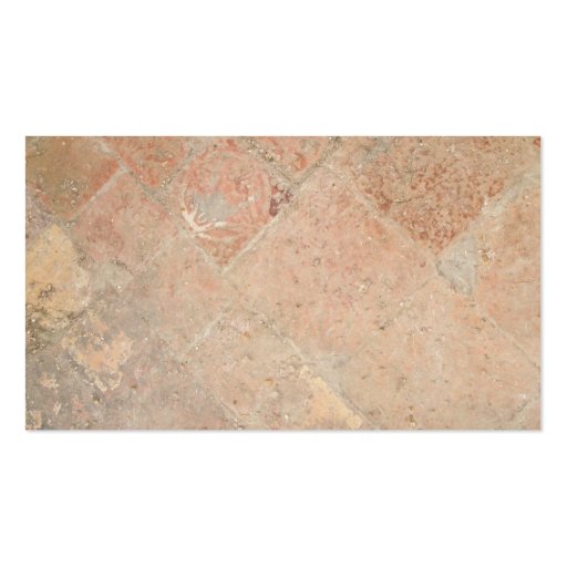 Picture of Vintage Weathered Old tiles. Business Card (front side)