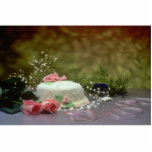Picture of Wedding cake and flowers Photo Cutout