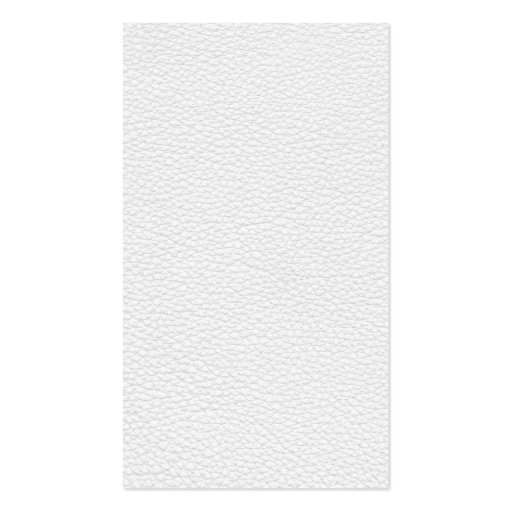 Picture of White Leather. Business Card (front side)