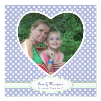 Picture: Polka-dot Birthday Invitations