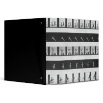 Picture strips for a praxinoscope 3 ring binder