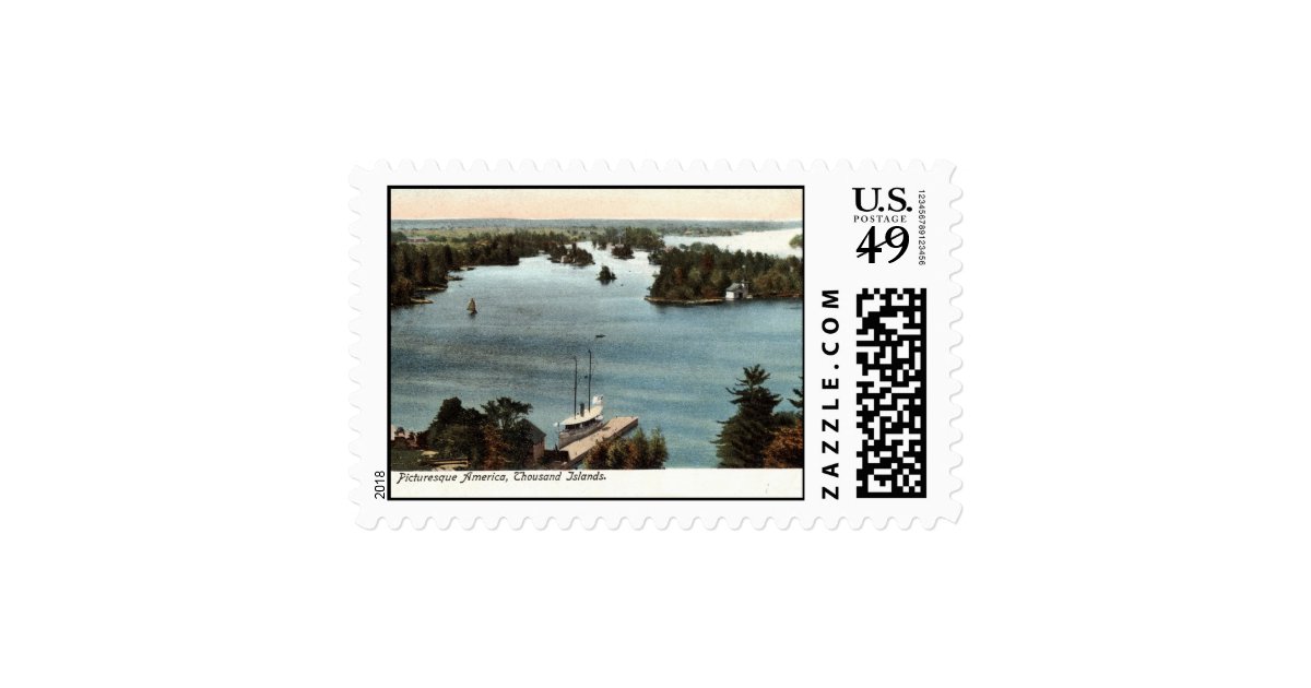 Picturesque Thousand Islands Ny 1907 Vintage Postage Zazzle