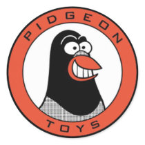 pidgeon toys logo sticker